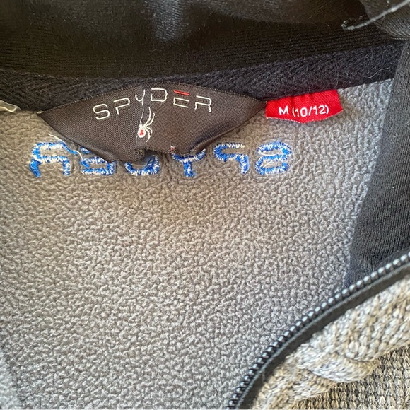 Spyder Kids Bandit Gray and Black Full-Zip Jacket size M (8-10) - Picture 4 of 5